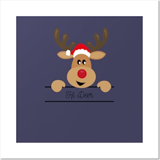 Christmas Deer Posters and Art